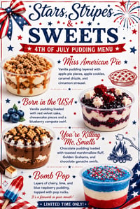 Image 1 of 4th of July Pudding Sampler 