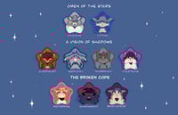 Image 3 of 2.2” Warriors Protagonist Star Button Pins