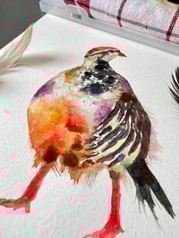 Image 4 of "Red Legged Partridge" Original