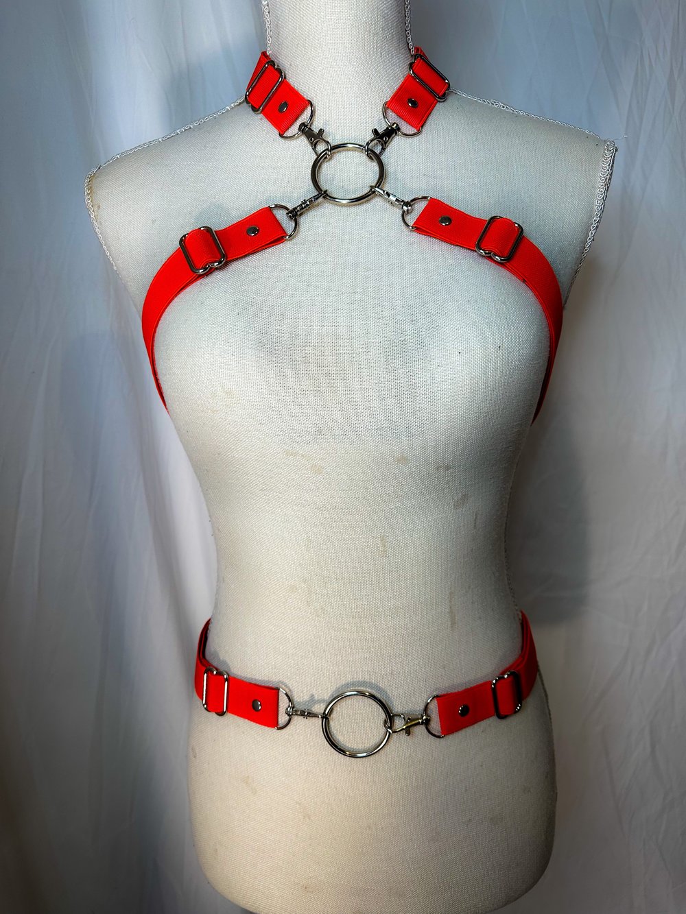Simple Red Harness Set *S-XL*
