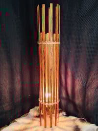 Image 1 of Reclaimed Rimu Lamp Wide Slatted