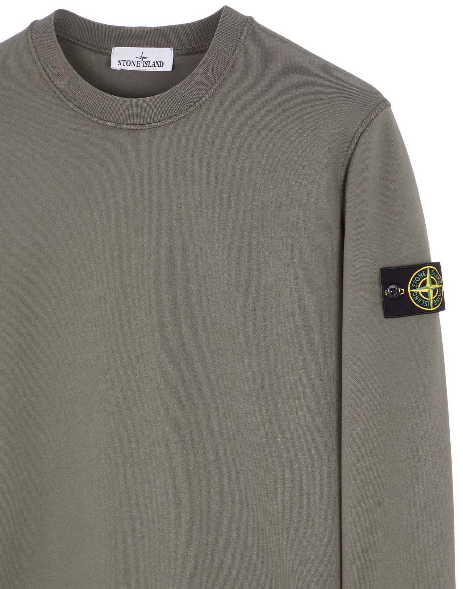 Image of STONE ISLAND 63051 CREWNECK SWEATSHIRT MUSK