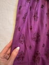 early 1970s BIRKIN plum taj Indian mini dress