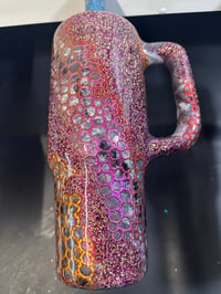 40oz glitter marroon gold 