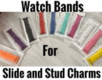 Silicone Watch Bands For Slide And Stud Charms