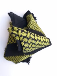 Image 1 of Green and Black Keffiyehs (Made in Jordan) 
