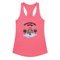 Image 1 of Cleaning The Bong Women’s fitted racerback tank top