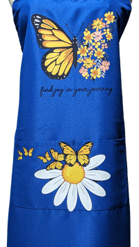 Image 2 of Find Joy in Your Journey Apron (blue)