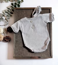 Image 1 of Newborn bodysuit for photo shoots | Robbie| gray