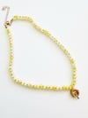 YELLOW BEADED NECKLACE 