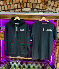 Image 1 of EXCHOODV1.0 (330 GSM)  hoody -black - without back Embroidery X