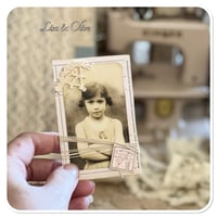 Image 11 of Sweet Josselyne a vintage French lace snippet book and box