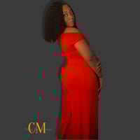 Image 3 of Cold Shoulder Ruched Wide Leg Jumpsuit