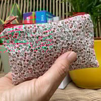 Image 1 of Liberty Print Mini Pouch // Dog Treat Pouch // Soap Bar Pouch // Coin Purse Ditsy