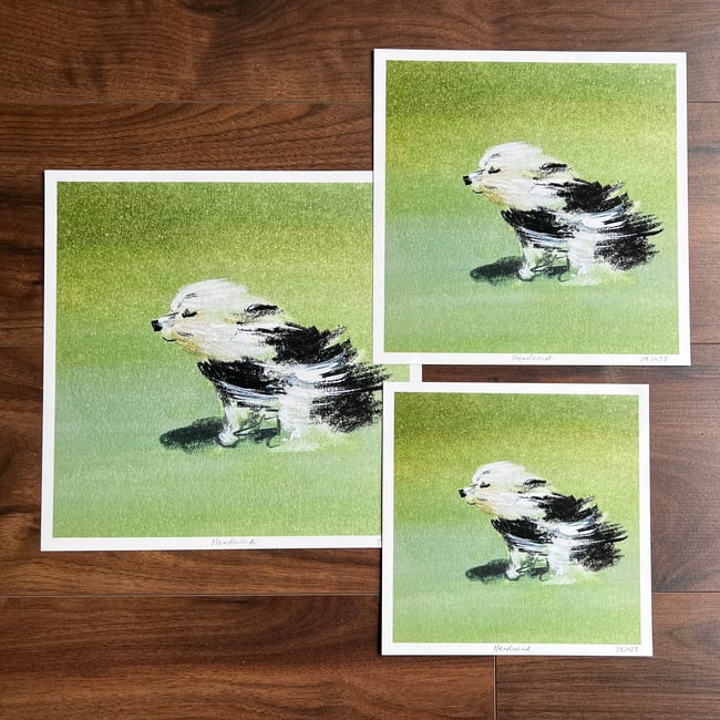 Headwind Archive Quality Print Jenny Bloomfield Illustration