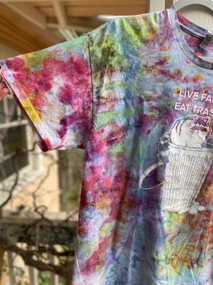 Image of XL Live Fast Eat Trash Tie Dye Shirt 3