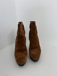 Image 2 of PRADA brown suede boots // 36