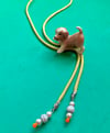 Porcelain Puppy Bolo Tie