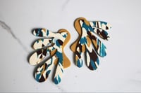 Faye (Mustard/Ivory/Chocolate Brown/Peacock Blue)