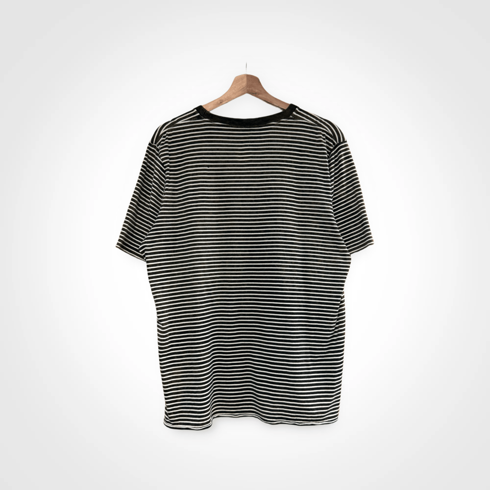 Image of YSL Stripe Bleached Tee