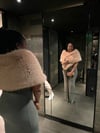 Faux Fur Pull Through Shawl