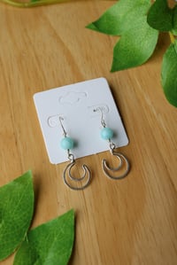 Image 2 of Silver Moon Earrings (3 pairs available)