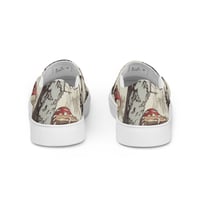 Image 3 of The Shire Inspired Illustrated Tree Trunk/Mushroom Women’s Slip-On Canvas Shoes