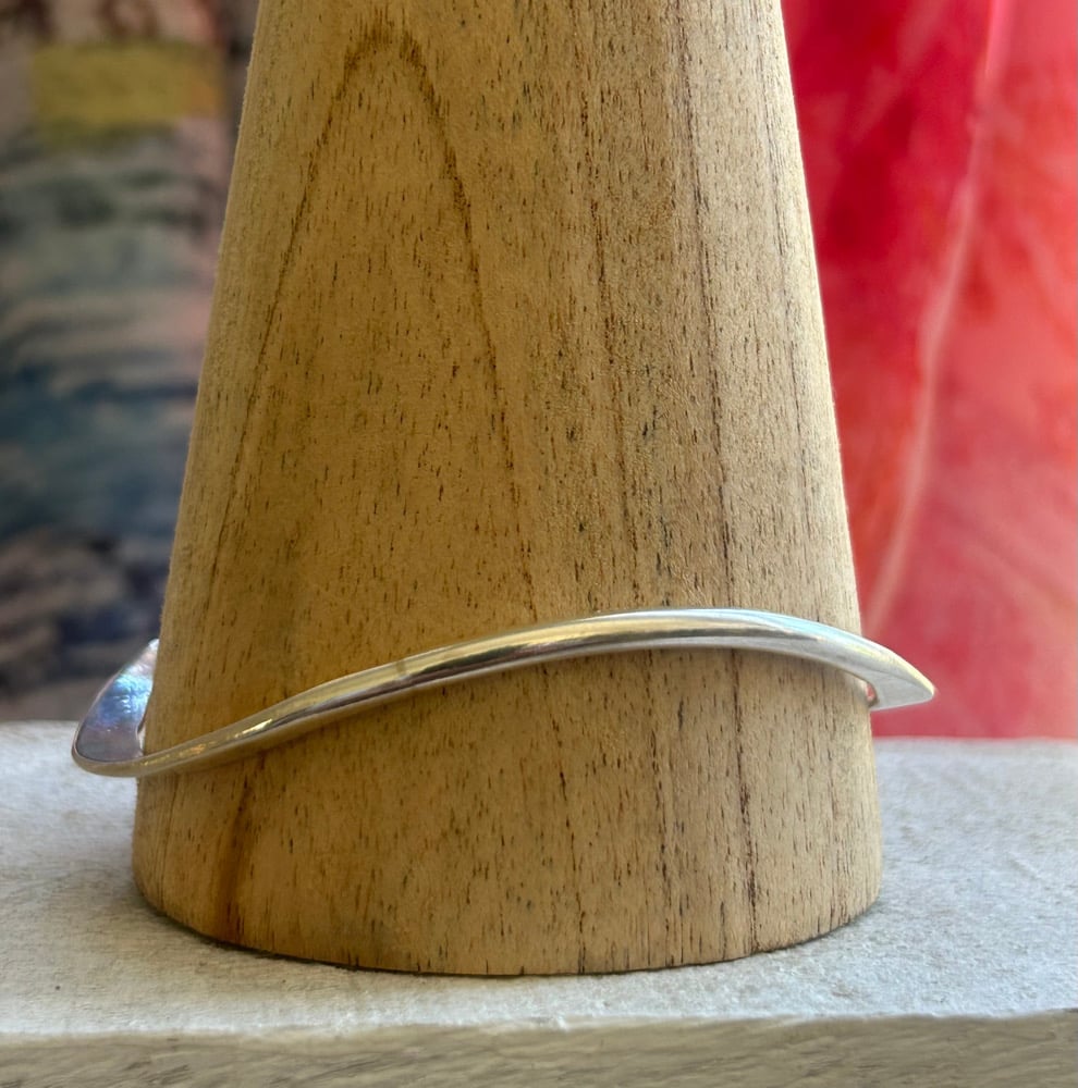 Image of Sterling Oval Bangle 