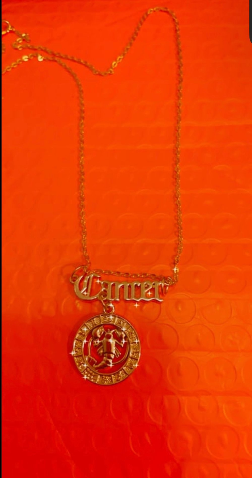 Image of zodiac sign necklaces