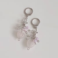 Image 1 of ILY earrings (Rose Quartz)