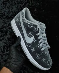Image 2 of Grey Velvet Dunks