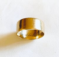 Image 3 of 18K "KEEPER" WIDE BAND