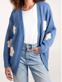Image 3 of Flocking Daisy Knit Cardigan