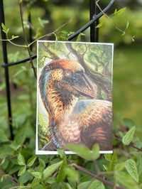 Image 2 of Deinonychus antirrhopus - 6.4” Matte Photocard