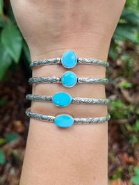 Image 1 of Blue Bird Stamped Cuffs