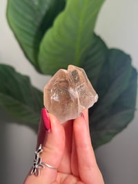 Image 1 of NATURAL TWIN RUTILE SMOKEY QUARTZ POINT -BRAZIL- D