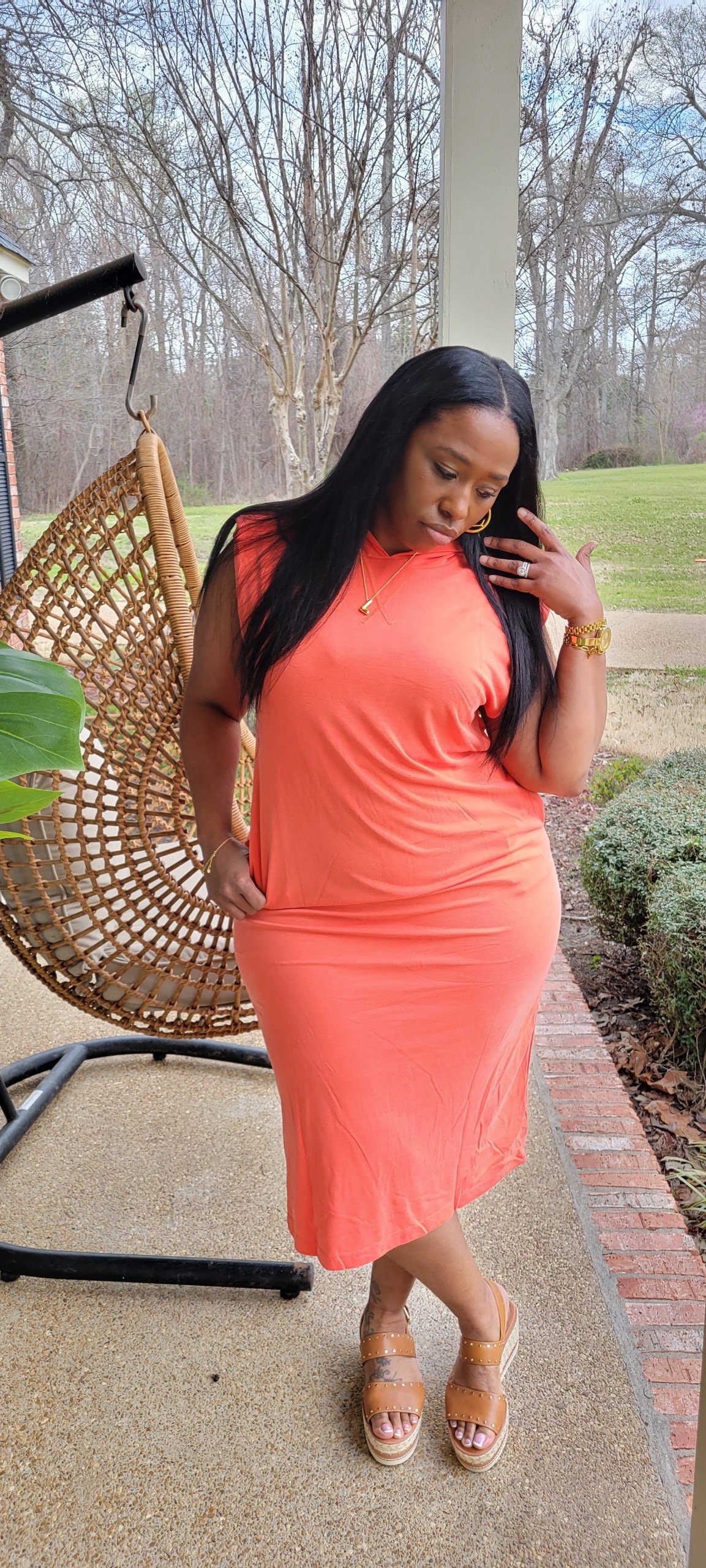 Image of Hooded Girl Dress