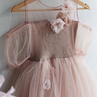 Image 3 of Photography dress - Elvina girl - powder pink | photo props | tulle dress