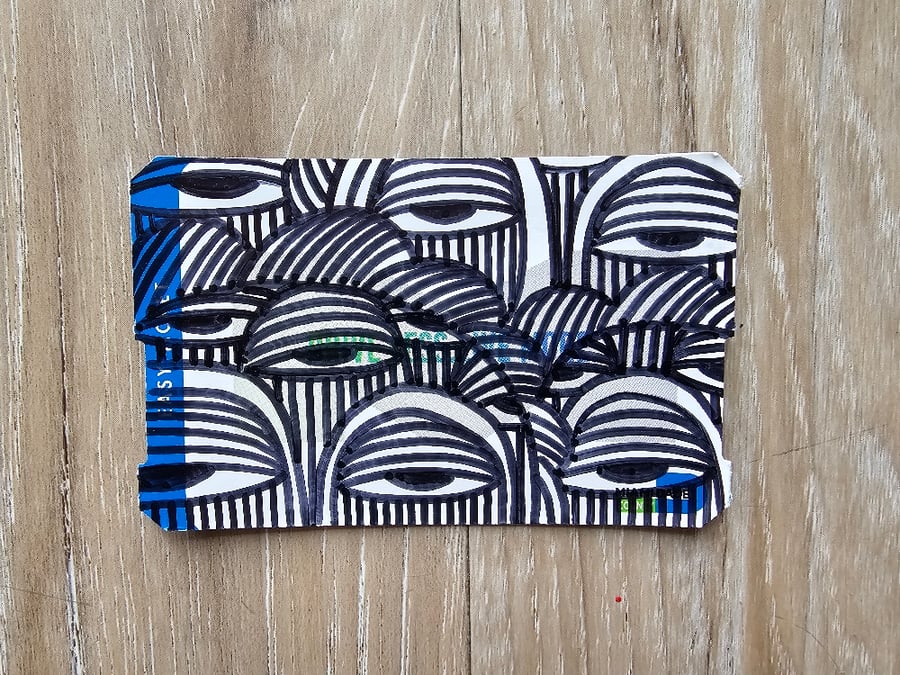 Image of Drawn on Used Bus Pass