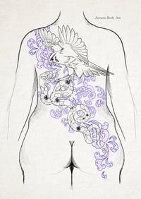 Faucon Serpent Vagues