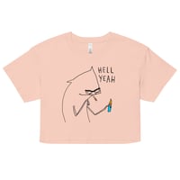 Image 7 of hell yeah Women’s crop top 