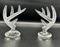 Image 5 of Hand Blown Glass Cremation Deer Antler Paperweight