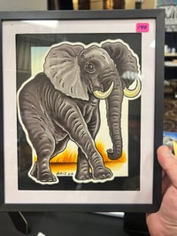 Image 3 of Elephant 8”x10” original watercolor painting