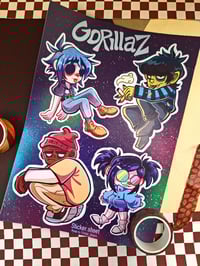 Image 1 of Gorillaz stickersheet | Gorillaz