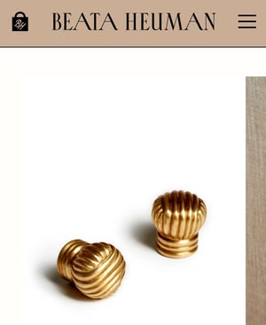 Image of Custom Order: Stunning Curved Sideboard in Copper Beach and Knot Knobs