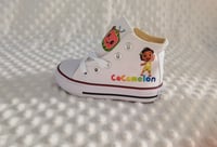 Image 5 of Cocomelon Toddler Girls Custom Canvas Shoes