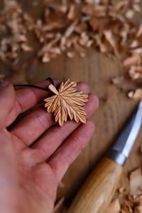 Image 4 of Maple Leaf- Pendant Necklace 