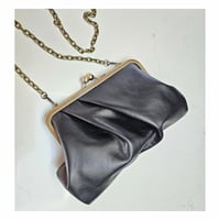Image 1 of Pleated Leather Handbag/Clutch