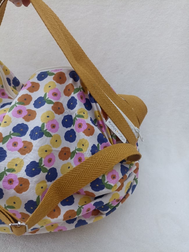 Bolsa Mary Flores Mostaza