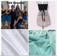 Image 9 of Mesh wrap skirt (solid colors)